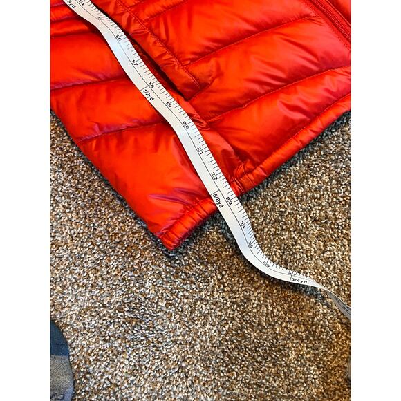 Xersion Jacket Womens  Orange Hooded Puffer Pockets Packable Premium Down. Small - Picture 5 of 7